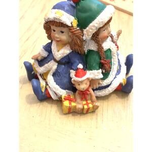 Vintage Santa's Helpers Doll Maker Hand Resin Figurines Xmas Limited Edition